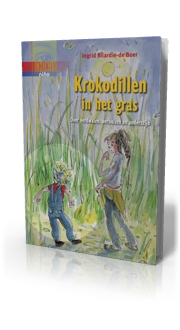 Krokodillen in het gras