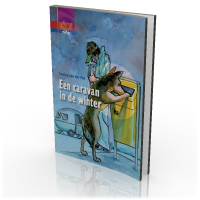 Een caravan in de winter